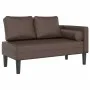 Sofá diván con cojines cuero sintético marrón de , Divanes - Ref: Foro24-4007566, Precio: 154,95 €, Descuento: %