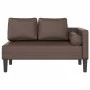 Sofá diván con cojines cuero sintético marrón de , Divanes - Ref: Foro24-4007566, Precio: 154,95 €, Descuento: %