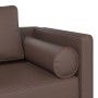 Sofá diván con cojines cuero sintético marrón de , Divanes - Ref: Foro24-4007566, Precio: 157,13 €, Descuento: %