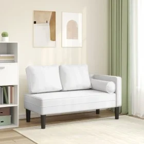 Sofá diván con cojines cuero sintético blanco de , Divanes - Ref: Foro24-4007564, Precio: 166,04 €, Descuento: %