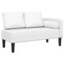 Sofá diván con cojines cuero sintético blanco de , Divanes - Ref: Foro24-4007564, Precio: 166,04 €, Descuento: %