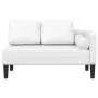 Sofá diván con cojines cuero sintético blanco de , Divanes - Ref: Foro24-4007564, Precio: 166,04 €, Descuento: %