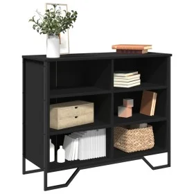 Aparador madera de ingeniería negro 91x35,5x74,5 cm de , Aparadores - Ref: Foro24-848549, Precio: 68,22 €, Descuento: %