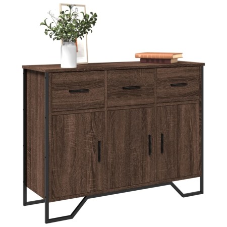 Aparador madera de ingeniería marrón roble 97x32,5x74,5 cm de , Aparadores - Ref: Foro24-848563, Precio: 106,30 €, Descuento: %