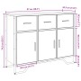 Aparador madera de ingeniería marrón roble 97x32,5x74,5 cm de , Aparadores - Ref: Foro24-848563, Precio: 106,30 €, Descuento: %