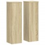 Soportes de plantas 2 uds madera roble Sonoma 17x17x60 cm de , Soportes para macetas - Ref: Foro24-852935, Precio: 39,02 €, D...