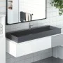 Lavabo de fundición de mineral/mármol antracita 120x46x11 cm de , Lavabos - Ref: Foro24-155986, Precio: 254,34 €, Descuento: %