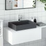 Cast mineral/marble anthracite washbasin 50x38x13 cm by , Sinks - Ref: Foro24-155984, Price: 143,16 €, Discount: %