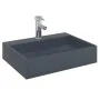 Cast mineral/marble anthracite washbasin 50x38x13 cm by , Sinks - Ref: Foro24-155984, Price: 143,16 €, Discount: %
