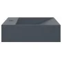 Cast mineral/marble anthracite washbasin 50x38x13 cm by , Sinks - Ref: Foro24-155984, Price: 143,16 €, Discount: %