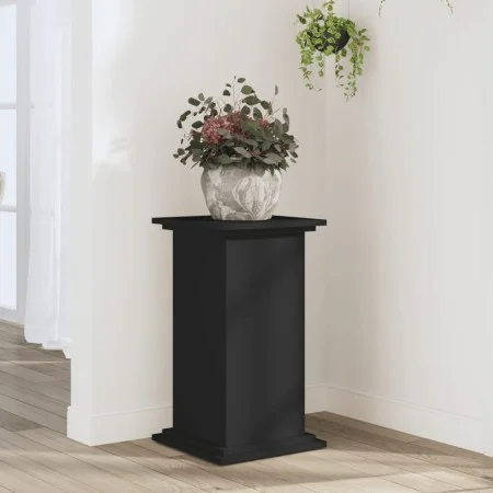 Soportes para plantas madera de ingeniería negro 33x33x60 cm de , Soportes para macetas - Ref: Foro24-852961, Precio: 47,96 €...