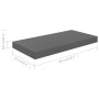 Estantes flotantes de pared 4 uds MDF negro brillo 50x23x3,8 cm en Estanterías | Comprar online en Foru.es