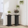 Soportes de plantas 2 uds madera ingeniería negro 30x30x60 cm de , Soportes para macetas - Ref: Foro24-3307856, Precio: 59,70...