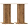 Soportes de plantas 2 uds madera roble artisian 30x30x60 cm de , Soportes para macetas - Ref: Foro24-3307863, Precio: 64,46 €...