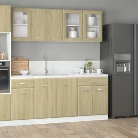 Set de muebles de cocina 4 pzas madera ingeniería roble Sonoma de , Armarios de cocina - Ref: Foro24-3307657, Precio: 259,98 ...