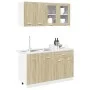 Set de muebles de cocina 4 pzas madera ingeniería roble Sonoma de , Armarios de cocina - Ref: Foro24-3307657, Precio: 259,98 ...