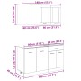 Set de muebles de cocina 4 pzas madera ingeniería roble Sonoma de , Armarios de cocina - Ref: Foro24-3307657, Precio: 267,66 ...