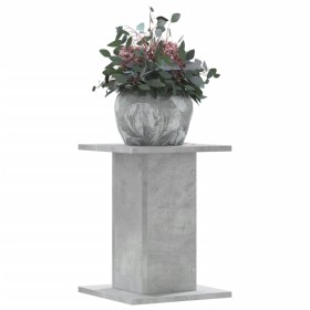 Soportes para plantas 2 uds madera gris hormigón 30x30x40 cm de , Soportes para macetas - Ref: Foro24-3307849, Precio: 42,17 ...