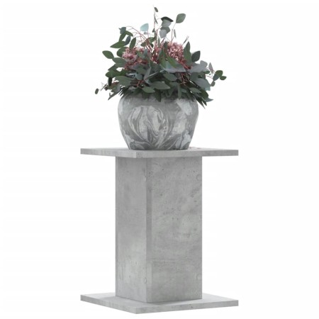 Soportes para plantas 2 uds madera gris hormigón 30x30x40 cm de , Soportes para macetas - Ref: Foro24-3307849, Precio: 42,17 ...