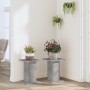 Soportes para plantas 2 uds madera gris hormigón 30x30x40 cm de , Soportes para macetas - Ref: Foro24-3307849, Precio: 42,17 ...