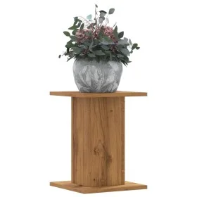 Soportes para plantas 2 uds madera roble artisian 30x30x40 cm de , Soportes para macetas - Ref: Foro24-3307854, Precio: 59,87...