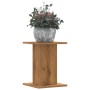 Soportes para plantas 2 uds madera roble artisian 30x30x40 cm de , Soportes para macetas - Ref: Foro24-3307854, Precio: 47,89...
