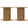 Soportes para plantas 2 uds madera roble artisian 30x30x40 cm de , Soportes para macetas - Ref: Foro24-3307854, Precio: 47,89...