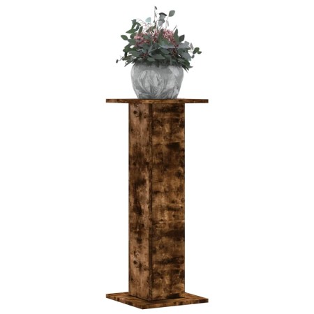 Soportes para plantas 2 uds madera roble ahumado 30x30x80 cm de , Soportes para macetas - Ref: Foro24-3307868, Precio: 67,41 ...