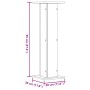 Soportes para plantas 2 uds madera roble ahumado 30x30x95 cm de , Soportes para macetas - Ref: Foro24-3307877, Precio: 73,91 ...