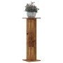 Soportes para plantas 2 uds madera roble envejecido 30x30x95 cm de , Soportes para macetas - Ref: Foro24-3307880, Precio: 79,...