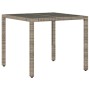 Mesita y sillas jardín 5 pzas y cojines ratán sintético gris de , Conjuntos de jardín - Ref: Foro24-3277033, Precio: 619,93 €...