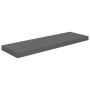 Estante flotante de pared 2 uds MDF gris brillo 80x23,5x3,8 cm en Estanterías | Comprar online en Foru.es