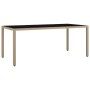 Set de mesa y sillas jardín 7 pzas con cojines ratán PE marrón de , Conjuntos de jardín - Ref: Foro24-3277213, Precio: 966,91...