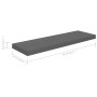 Estante flotante de pared 4 uds MDF gris brillo 80x23,5x3,8 cm en Estanterías | Comprar online en Foru.es
