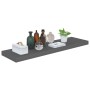 Estante flotante de pared gris con brillo MDF 90x23,5x3,8 cm en Estanterías | Comprar online en Foru.es