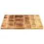 Tablero de mesa rectangular madera mango rugosa 80x60x2,5 cm de , Tableros para mesas - Ref: Foro24-371330, Precio: 71,96 €, ...