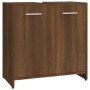 Armario de baño madera contrachapada marrón roble 60x33x60 cm de vidaXL, Muebles de baño - Ref: Foro24-815527, Precio: 39,08 ...
