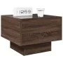 Mesita de noche con Infinity LED marrón roble 40x40x30 cm de , Mesitas de noche - Ref: Foro24-3284069, Precio: 61,43 €, Descu...