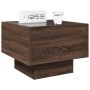 Mesita de noche con Infinity LED marrón roble 40x40x30 cm de , Mesitas de noche - Ref: Foro24-3284069, Precio: 62,90 €, Descu...