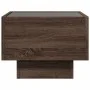 Mesita de noche con Infinity LED marrón roble 40x40x30 cm de , Mesitas de noche - Ref: Foro24-3284069, Precio: 61,43 €, Descu...