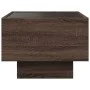 Mesita de noche con Infinity LED marrón roble 40x40x30 cm de , Mesitas de noche - Ref: Foro24-3284069, Precio: 61,43 €, Descu...