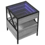 Mesa de centro con Infinity LED gris Sonoma 40x40x51 cm de , Mesitas de noche - Ref: Foro24-3284104, Precio: 89,12 €, Descuen...