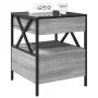Mesa de centro con Infinity LED gris Sonoma 40x40x51 cm de , Mesitas de noche - Ref: Foro24-3284104, Precio: 89,12 €, Descuen...