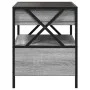 Mesa de centro con Infinity LED gris Sonoma 40x40x51 cm de , Mesitas de noche - Ref: Foro24-3284104, Precio: 89,12 €, Descuen...