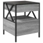 Mesa de centro con Infinity LED gris Sonoma 40x40x51 cm de , Mesitas de noche - Ref: Foro24-3284104, Precio: 89,12 €, Descuen...