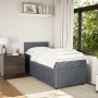 Cama box spring con colchón terciopelo gris oscuro 80x200 cm de , Camas y somieres - Ref: Foro24-3287585, Precio: 362,10 €, D...