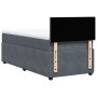 Cama box spring con colchón terciopelo gris oscuro 80x200 cm de , Camas y somieres - Ref: Foro24-3287585, Precio: 362,10 €, D...
