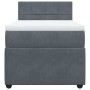 Cama box spring con colchón terciopelo gris oscuro 80x200 cm de , Camas y somieres - Ref: Foro24-3287591, Precio: 362,03 €, D...
