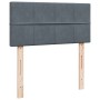 Cama box spring con colchón terciopelo gris oscuro 80x200 cm de , Camas y somieres - Ref: Foro24-3287591, Precio: 362,03 €, D...