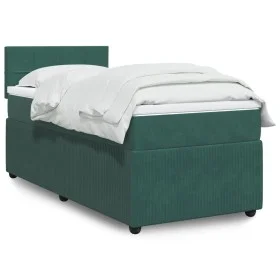 Boxspringbett mit dunkelgrünem Samtmatratze 80x200 cm. von , Betten und Lattenroste - Ref: Foro24-3287593, Preis: 304,63 €, R...